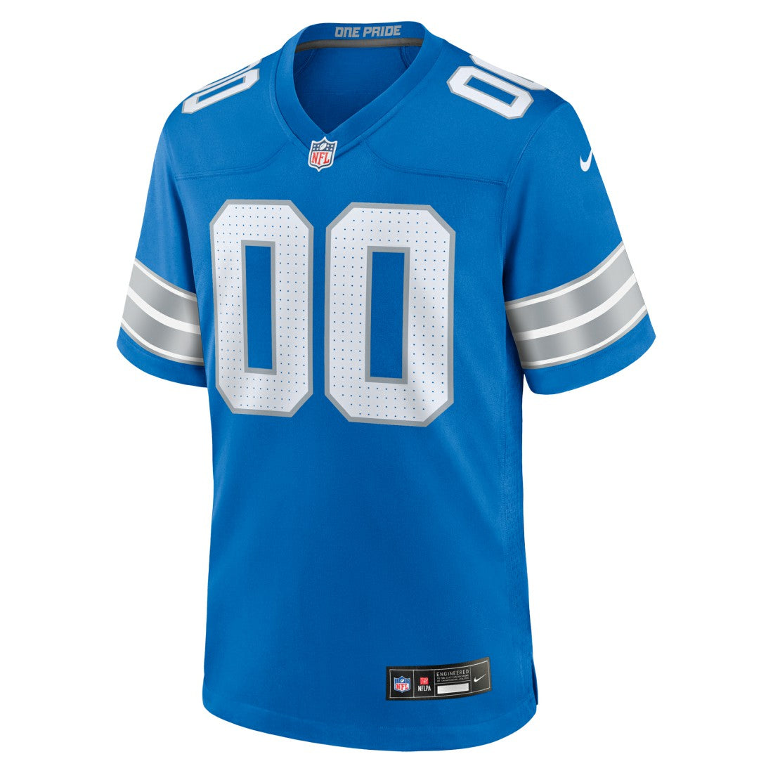 Detroit Lions Custom Game Jersey Blue