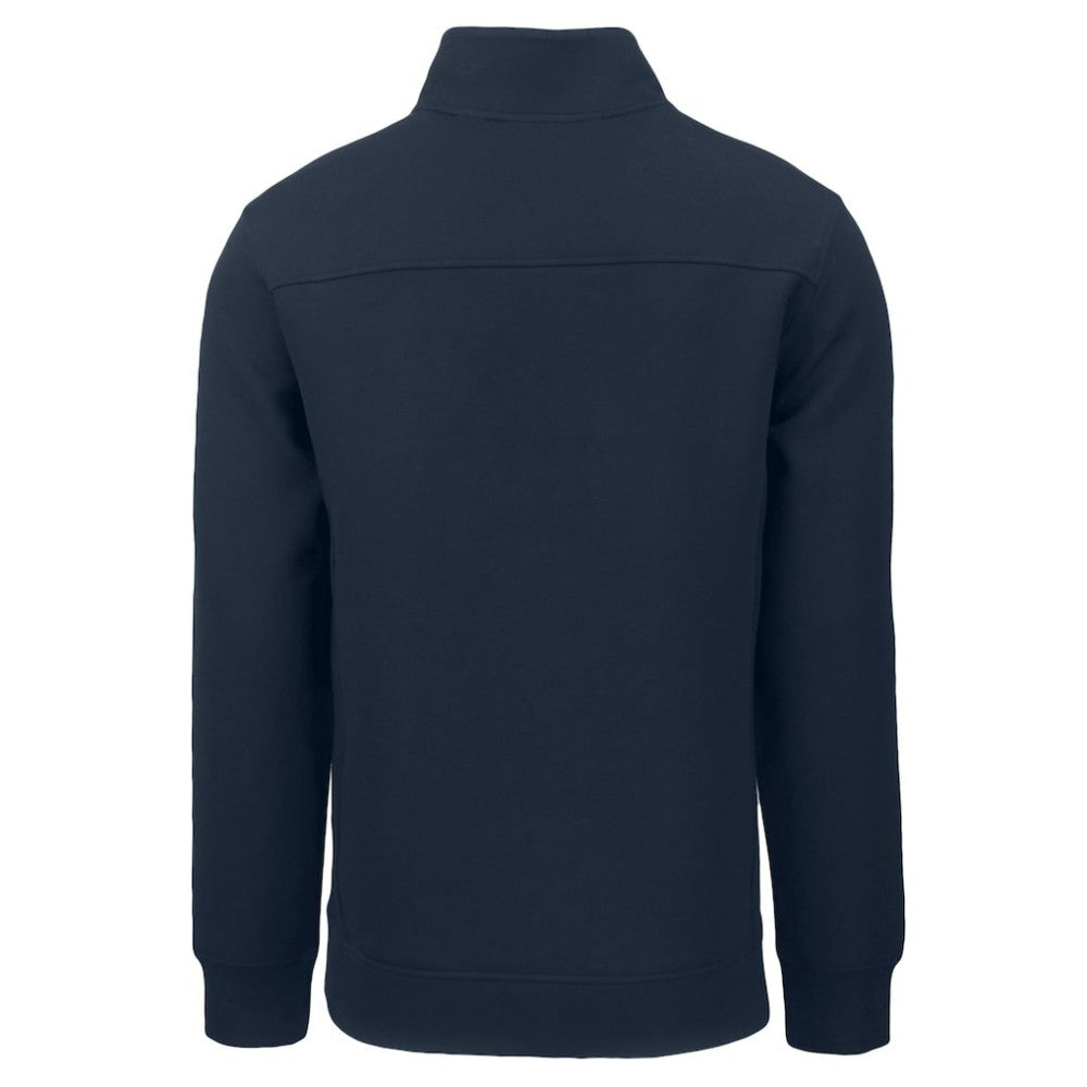 Atlanta Braves Cutter & Buck Cooperstown Collection Roam Eco Recycled Quarter-Zip Pullover - Navy Pullover