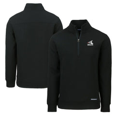Chicago White Sox Cutter & Buck Cooperstown Collection Roam Eco Recycled Quarter-Zip Pullover - Black Pullover