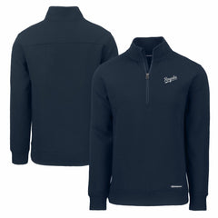 Kansas City Royals Cutter & Buck Cooperstown Collection Roam Eco Recycled Quarter-Zip Pullover - Navy Pullover