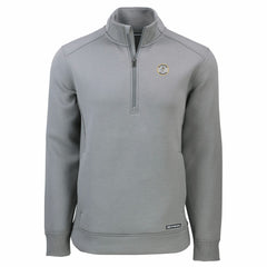 Milwaukee Brewers Cutter & Buck Cooperstown Collection Roam Eco Recycled Quarter-Zip Pullover - Gray Pullover