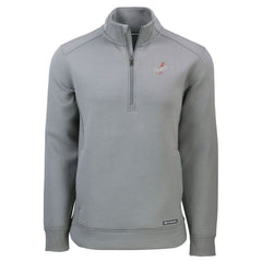 Los Angeles Dodgers Cutter & Buck Cooperstown Collection Roam Eco Recycled Quarter-Zip Pullover - Gray Pullover