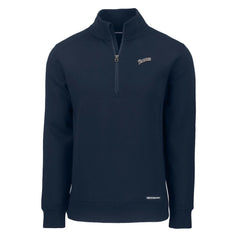 San Diego Padres Cutter & Buck Cooperstown Collection Roam Eco Recycled Quarter-Zip Pullover - Navy Pullover