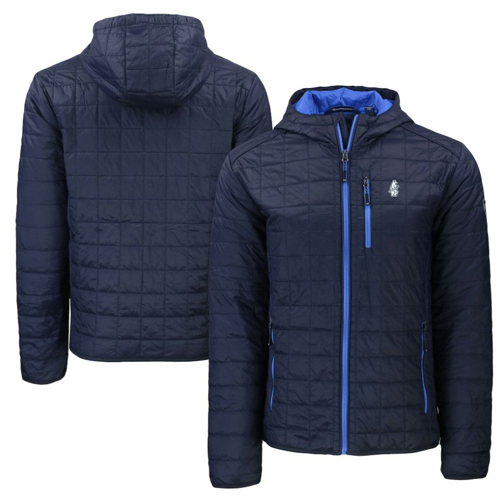 Chicago Cubs Cutter & Buck Cooperstown Collection Rainier Primaloft Eco Full-Zip Hooded Jacket - Navy Jackets