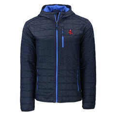 Boston Red Sox Cutter & Buck Cooperstown Collection Rainier Primaloft Eco Full-Zip Hooded Jacket - Navy Jackets