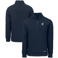 Detroit Tigers Cutter & Buck Roam Eco Recycled Quarter-Zip Pullover - Navy Pullover