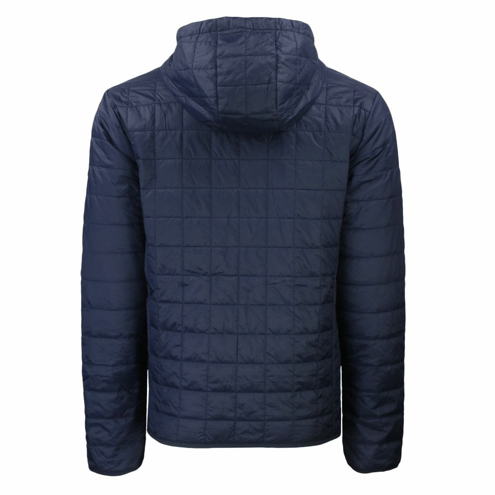 New York Mets Cutter & Buck Americana Rainier Primaloft Eco Full-Zip Hooded Jacket - Navy Jackets