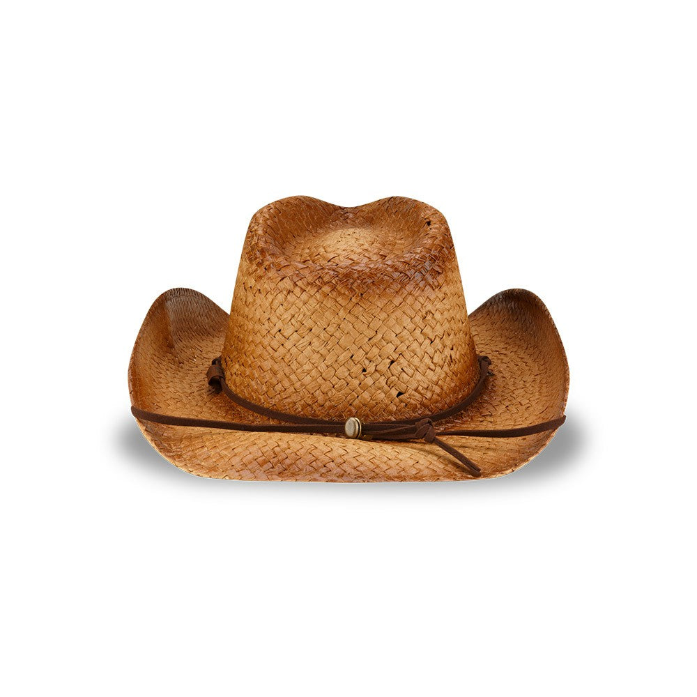 Tennessee Titans New Era Unisex Dutton Curved Brim Straw Hat Brown