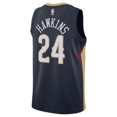 Jordan Hawkins New Orleans Pelicans Unisex Swingman Jersey Icon Edition Navy