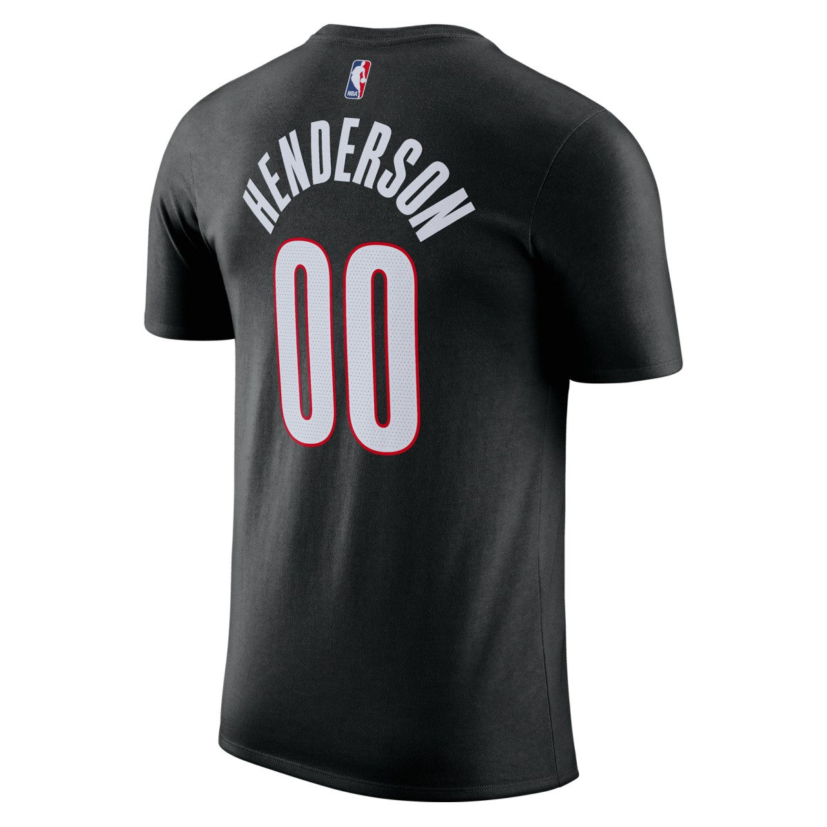 Scoot Henderson Portland Trail Blazers Icon Edition Name & Number T-Shirt Black