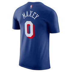 Tyrese Maxey Philadelphia 76ers Icon Edition Name & Number T-Shirt Royal