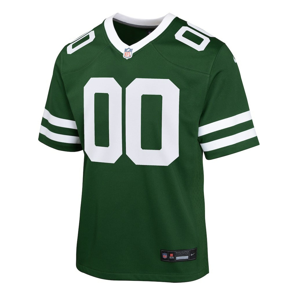New York Jets Youth Custom Game Jersey Legacy Green