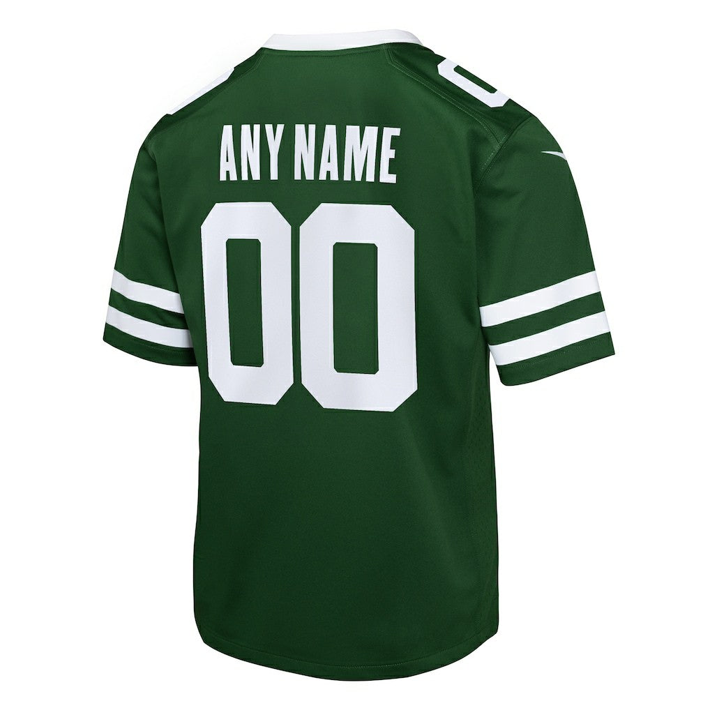 New York Jets Youth Custom Game Jersey Legacy Green