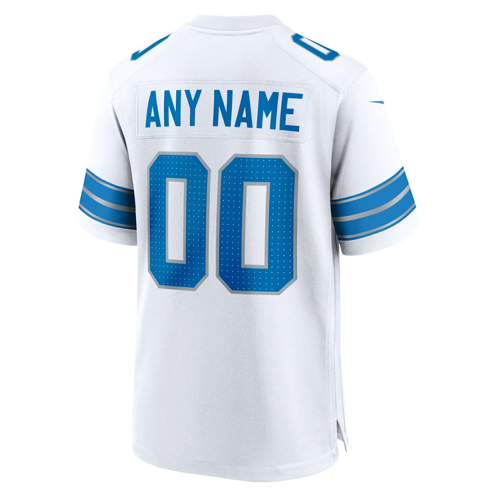 Detroit Lions Custom Game Jersey White