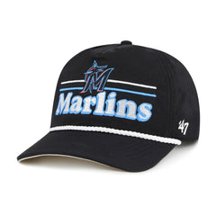 Miami Marlins '47 Campscape Hitch Adjustable Hat - Black Hats