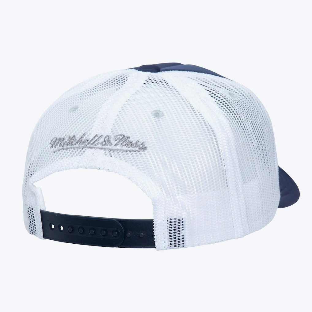 Dallas Cowboys Stripe Front Trucker Adjustable Hat Navy