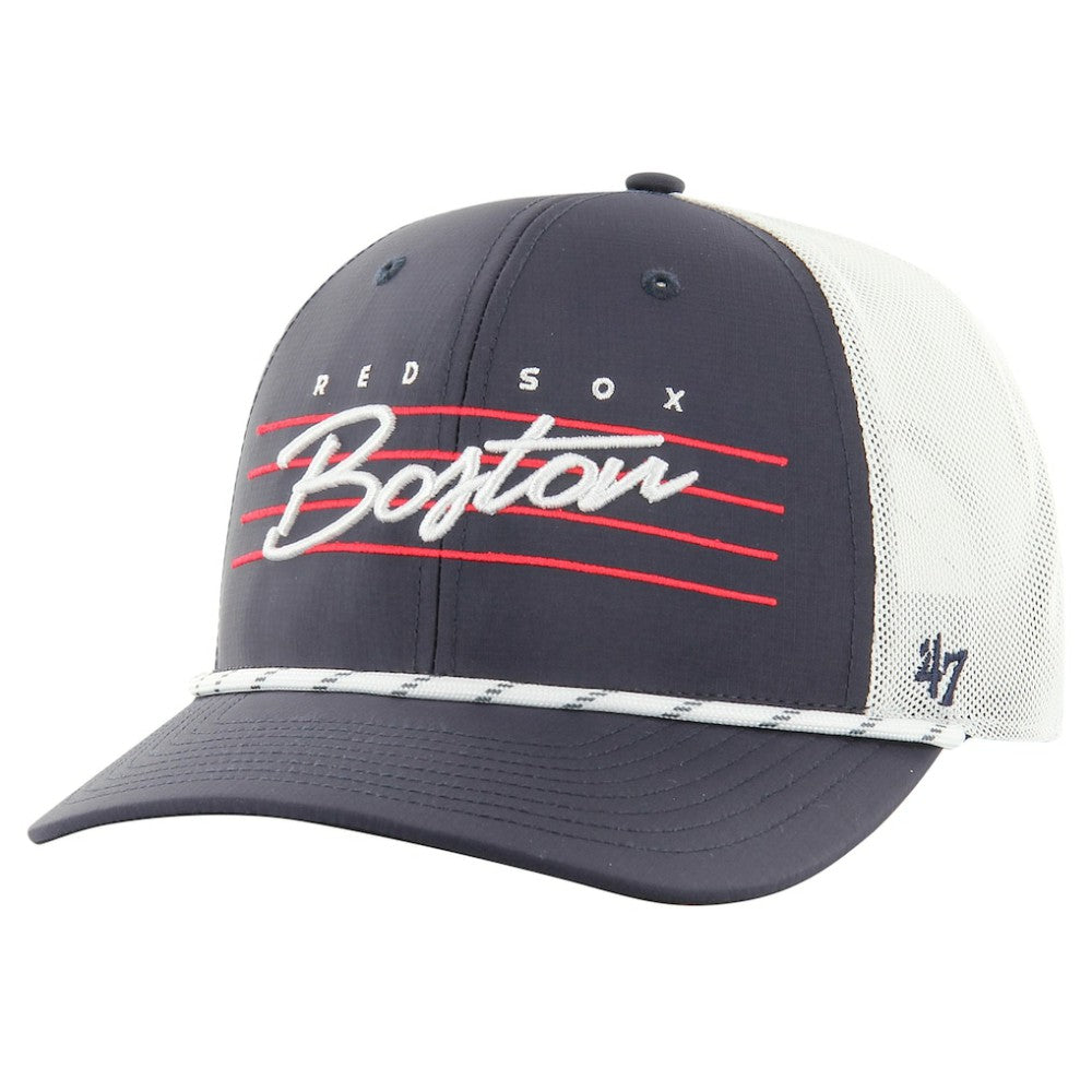 Boston Red Sox '47 Downburst Trucker Adjustable Hat - Navy Hats