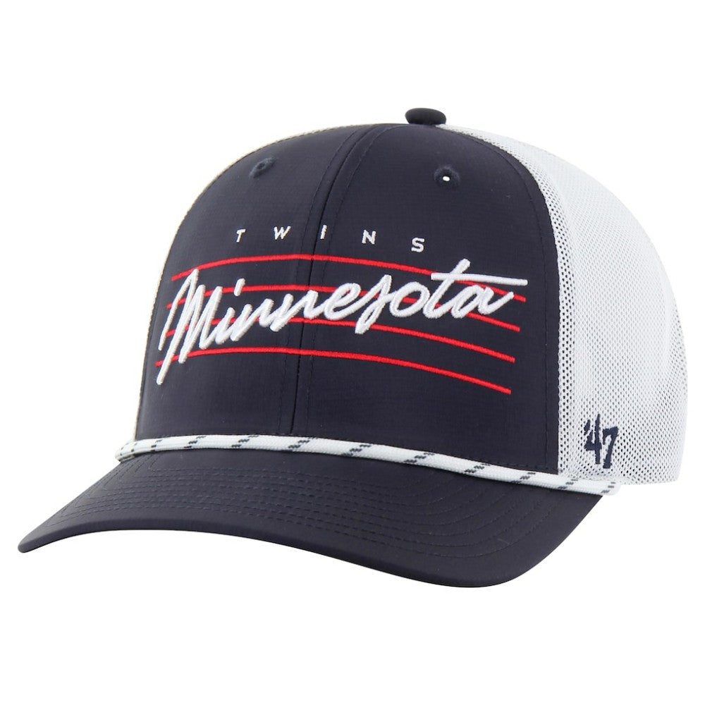 Minnesota Twins '47 Downburst Trucker Adjustable Hat - Navy Hats