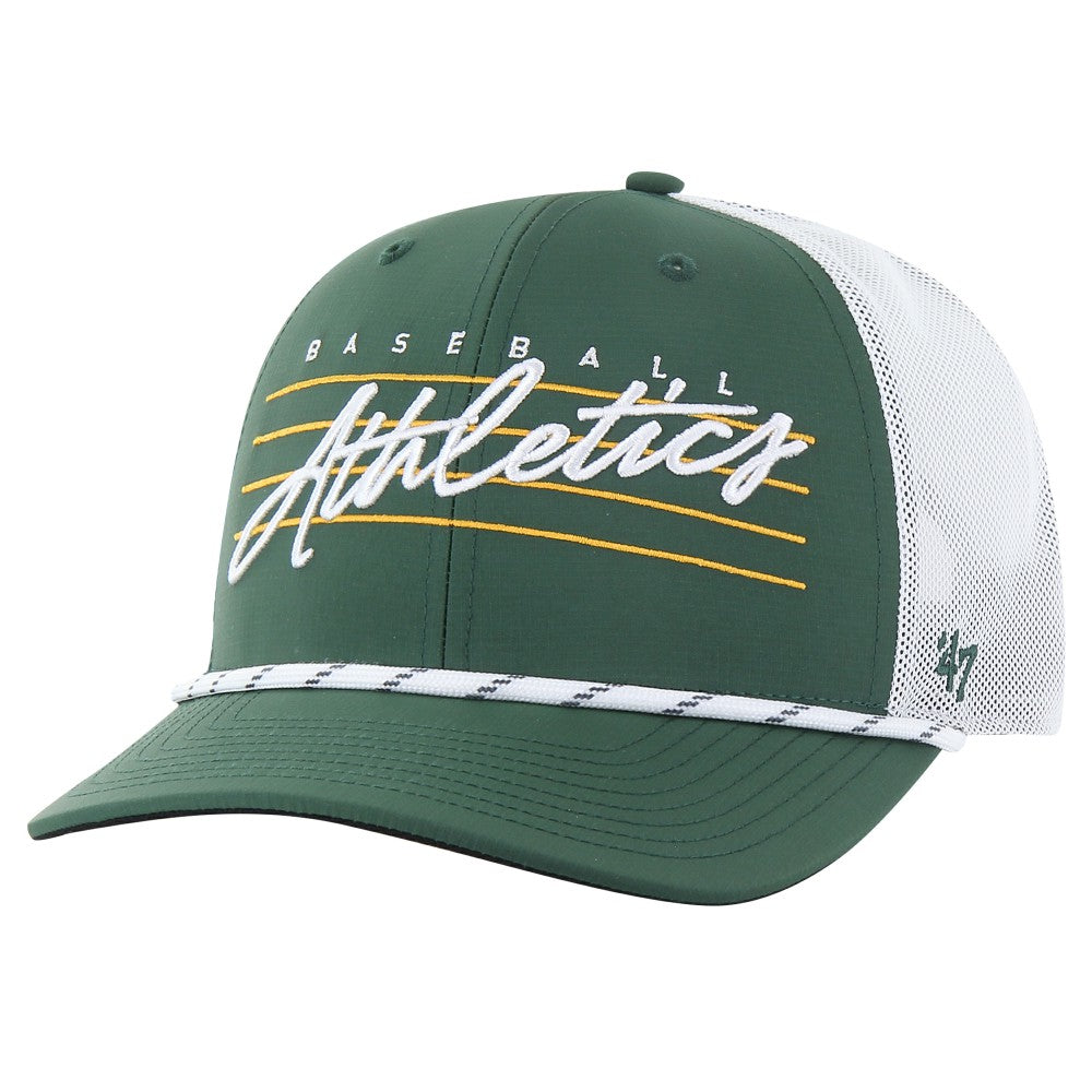 Athletics '47 Downburst Trucker Adjustable Hat - Green Hats