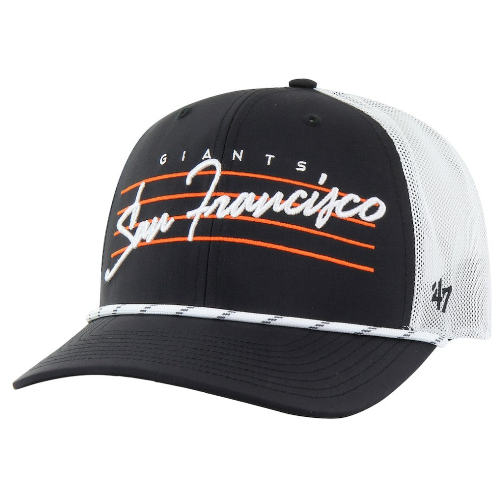 San Francisco Giants '47 Downburst Trucker Adjustable Hat - Black Hats