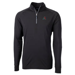Arizona Diamondbacks Cutter & Buck Adapt Eco Knit Recycled Quarter-Zip Pullover Top - Black Pullover