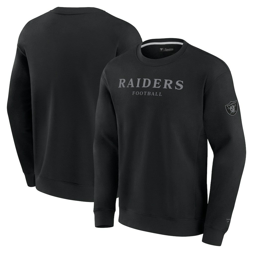 Las Vegas Raiders Unisex Elements Unlimited Fleece Pullover Sweatshirt Black