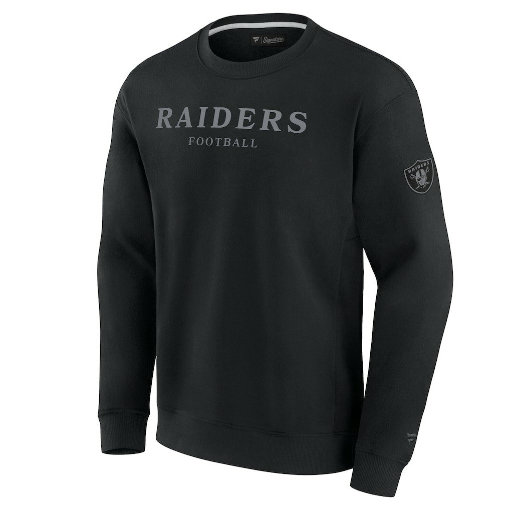 Las Vegas Raiders Unisex Elements Unlimited Fleece Pullover Sweatshirt Black