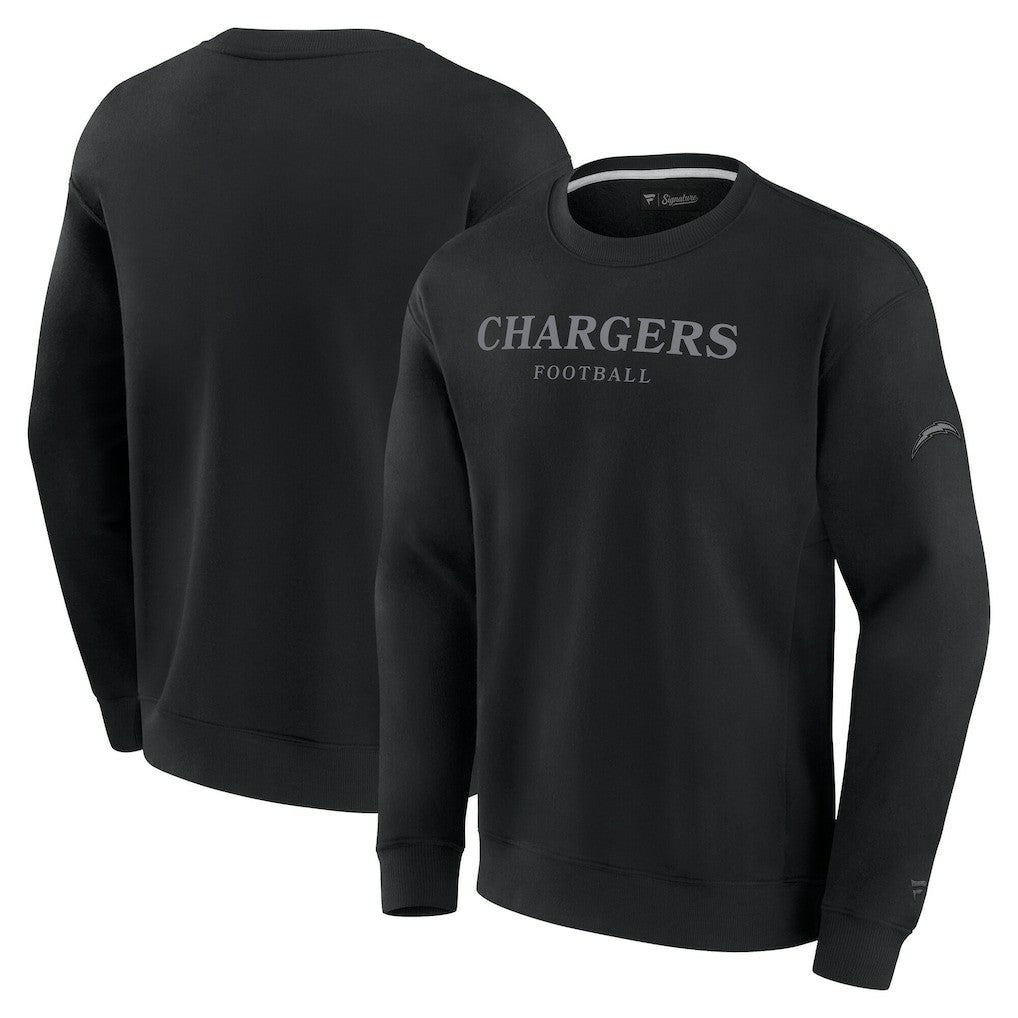 Los Angeles Chargers Unisex Elements Unlimited Fleece Pullover Sweatshirt Black