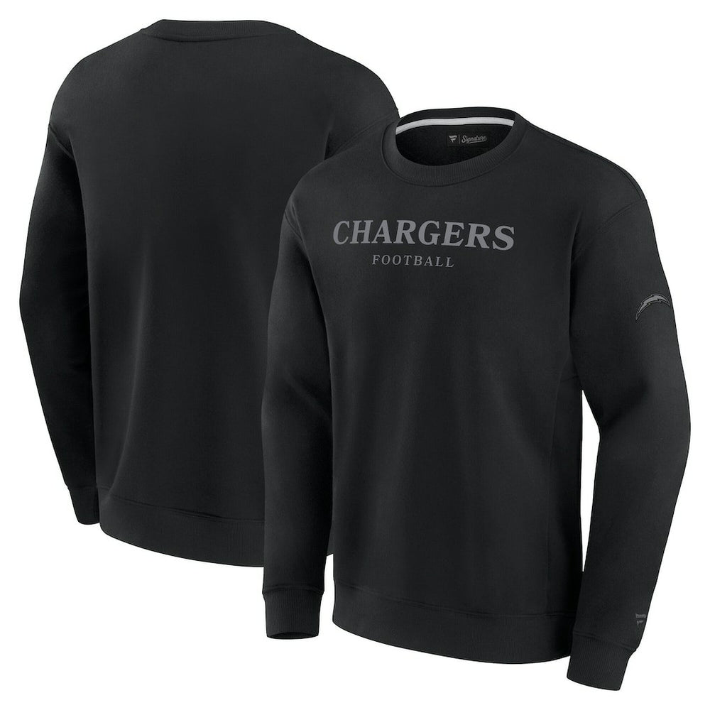 Los Angeles Chargers Unisex Elements Unlimited Fleece Pullover Sweatshirt Black