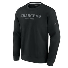 Los Angeles Chargers Unisex Elements Unlimited Fleece Pullover Sweatshirt Black
