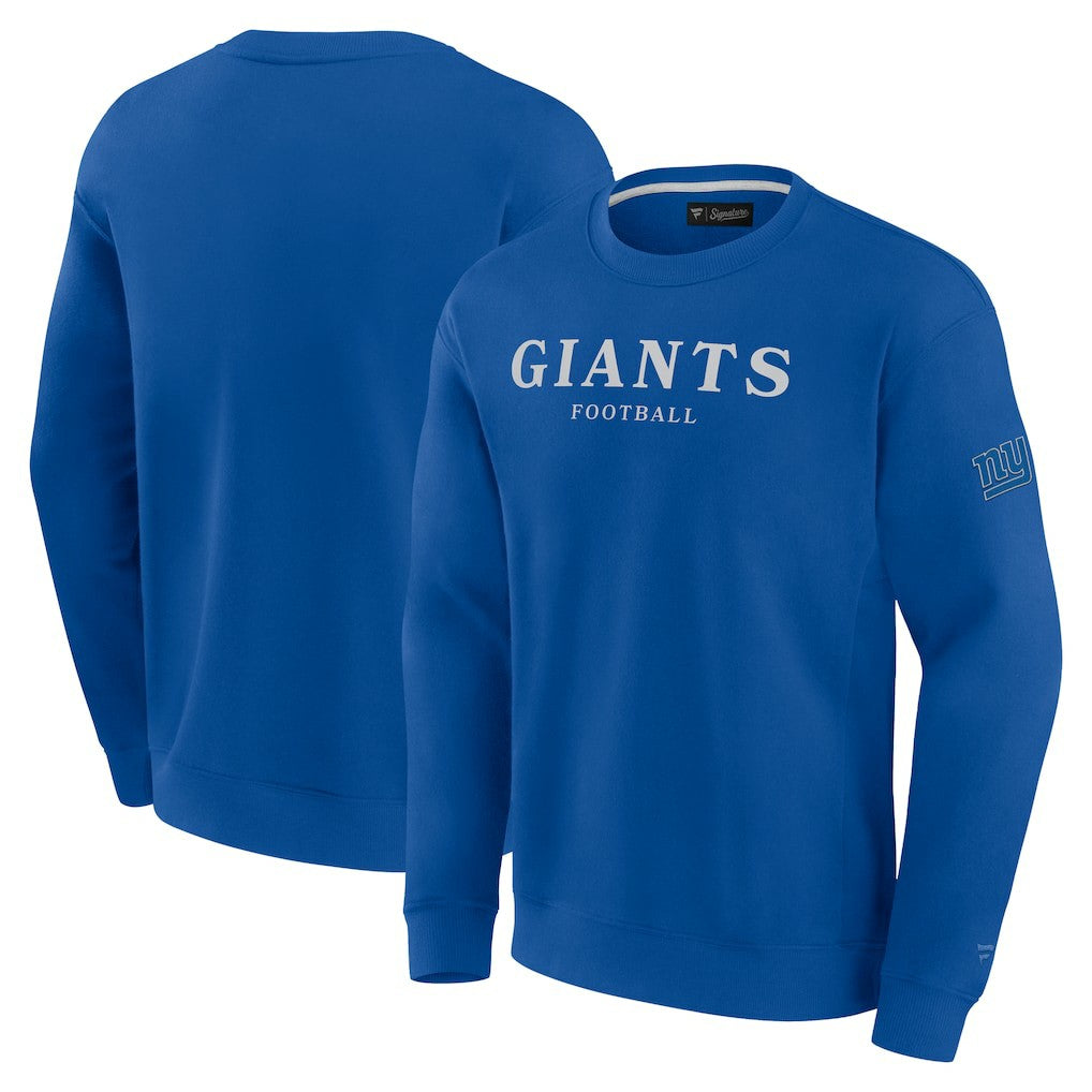 New York Giants Unisex Elements Unlimited Fleece Pullover Sweatshirt Royal