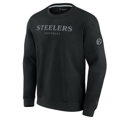 Pittsburgh Steelers Unisex Elements Unlimited Fleece Pullover Sweatshirt Black