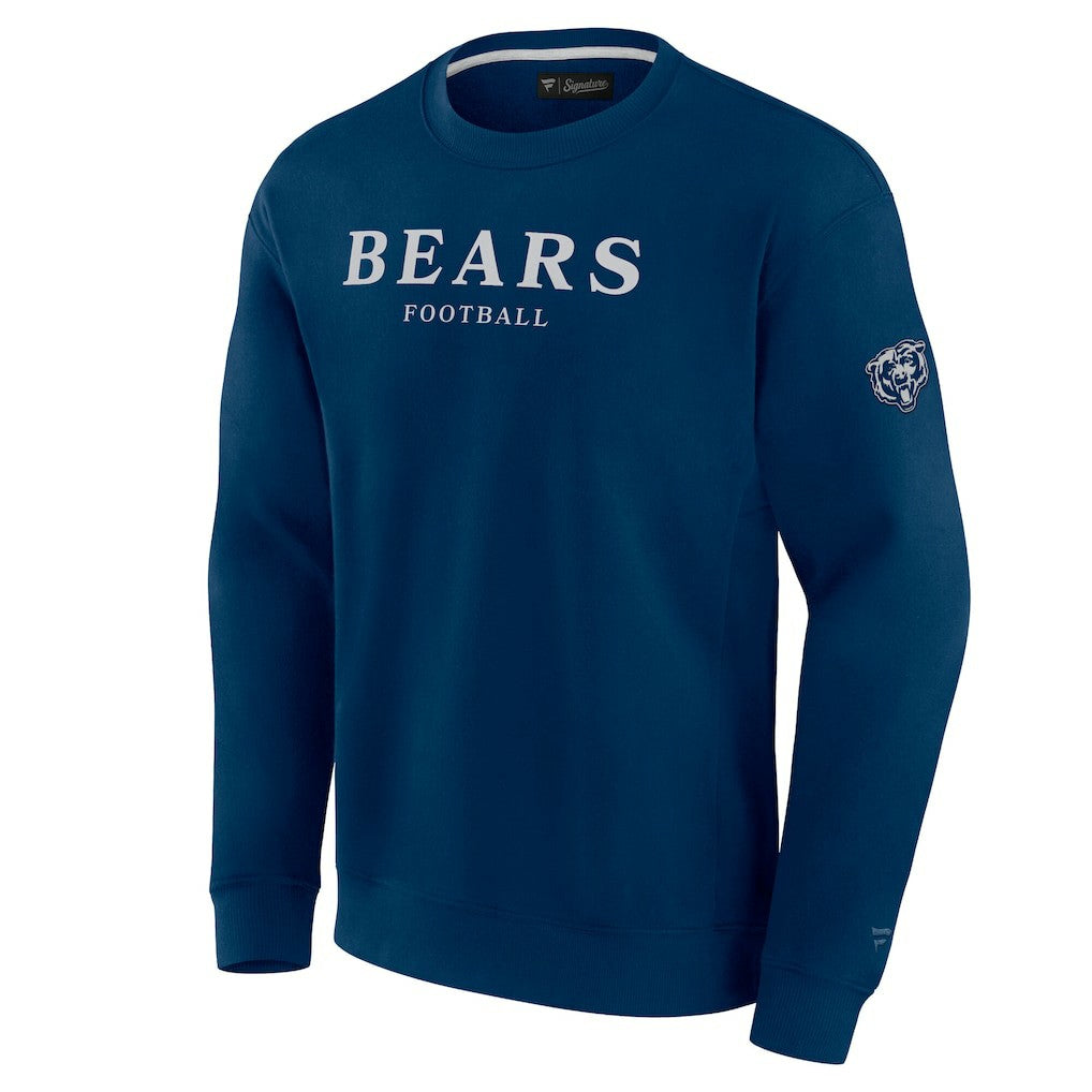 Chicago Bears Unisex Elements Unlimited Fleece Pullover Sweatshirt Navy