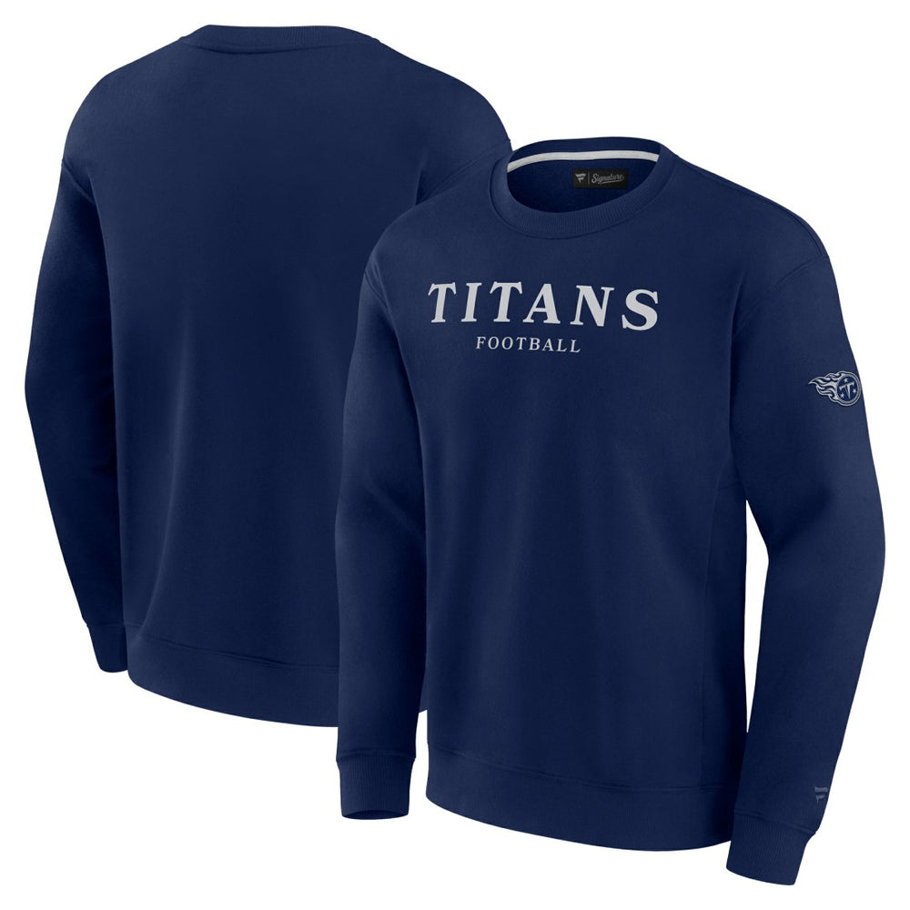 Tennessee Titans Unisex Elements Unlimited Fleece Pullover Sweatshirt Navy