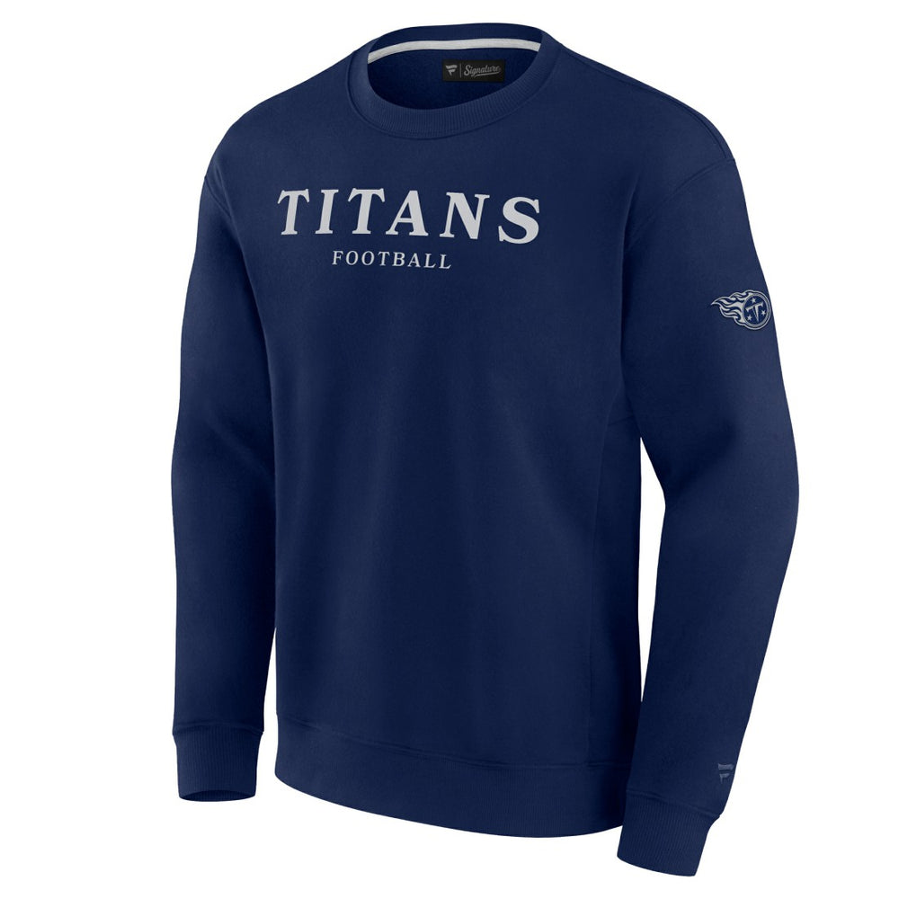 Tennessee Titans Unisex Elements Unlimited Fleece Pullover Sweatshirt Navy