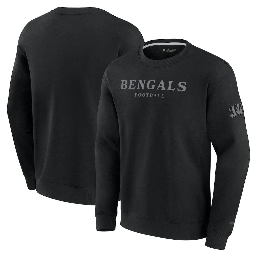 Cincinnati Bengals Unisex Elements Unlimited Fleece Pullover Sweatshirt Black