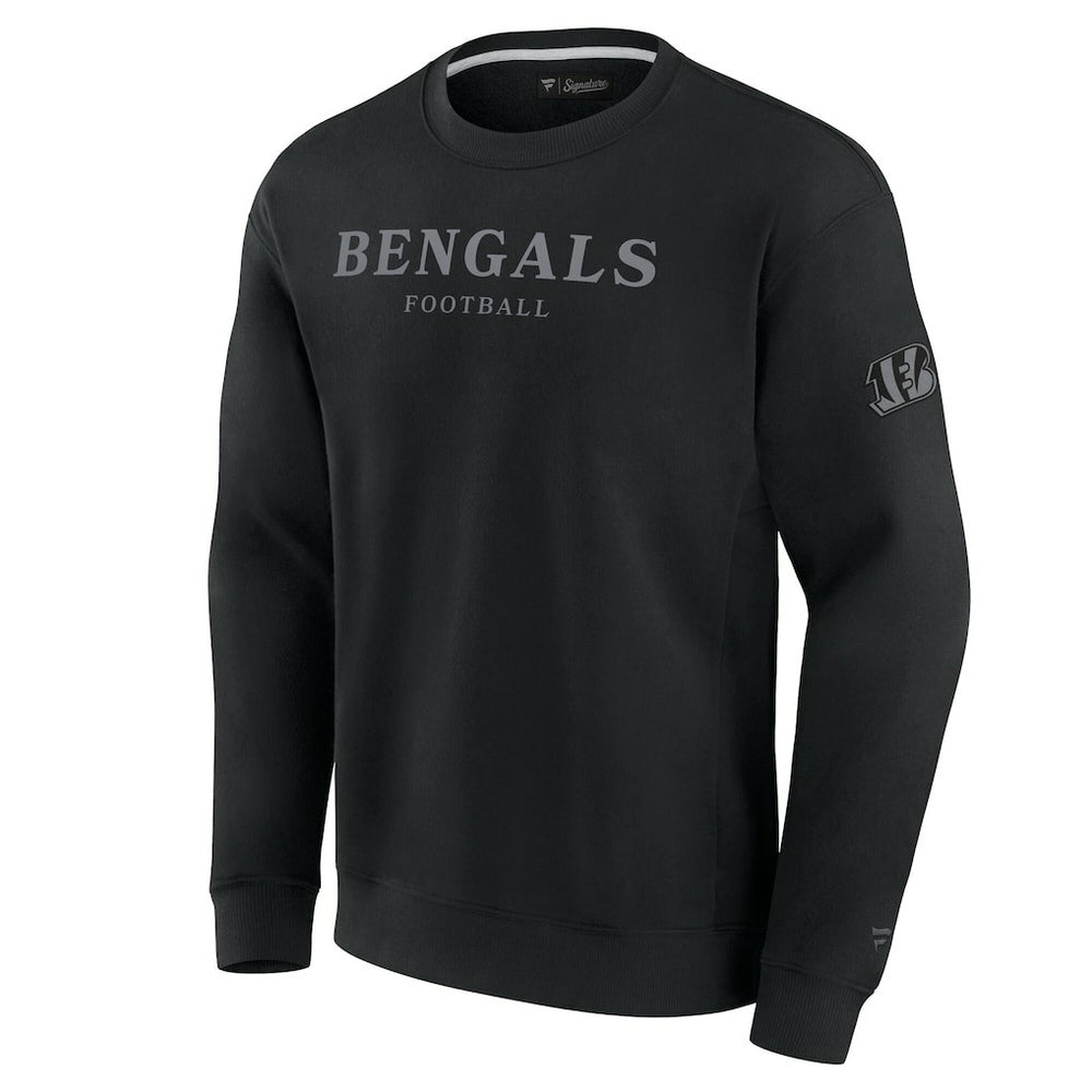Cincinnati Bengals Unisex Elements Unlimited Fleece Pullover Sweatshirt Black