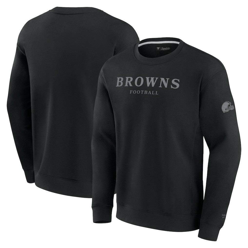 Cleveland Browns Unisex Elements Unlimited Fleece Pullover Sweatshirt Black