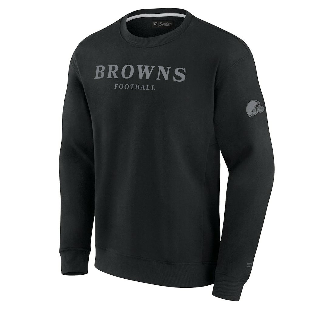 Cleveland Browns Unisex Elements Unlimited Fleece Pullover Sweatshirt Black