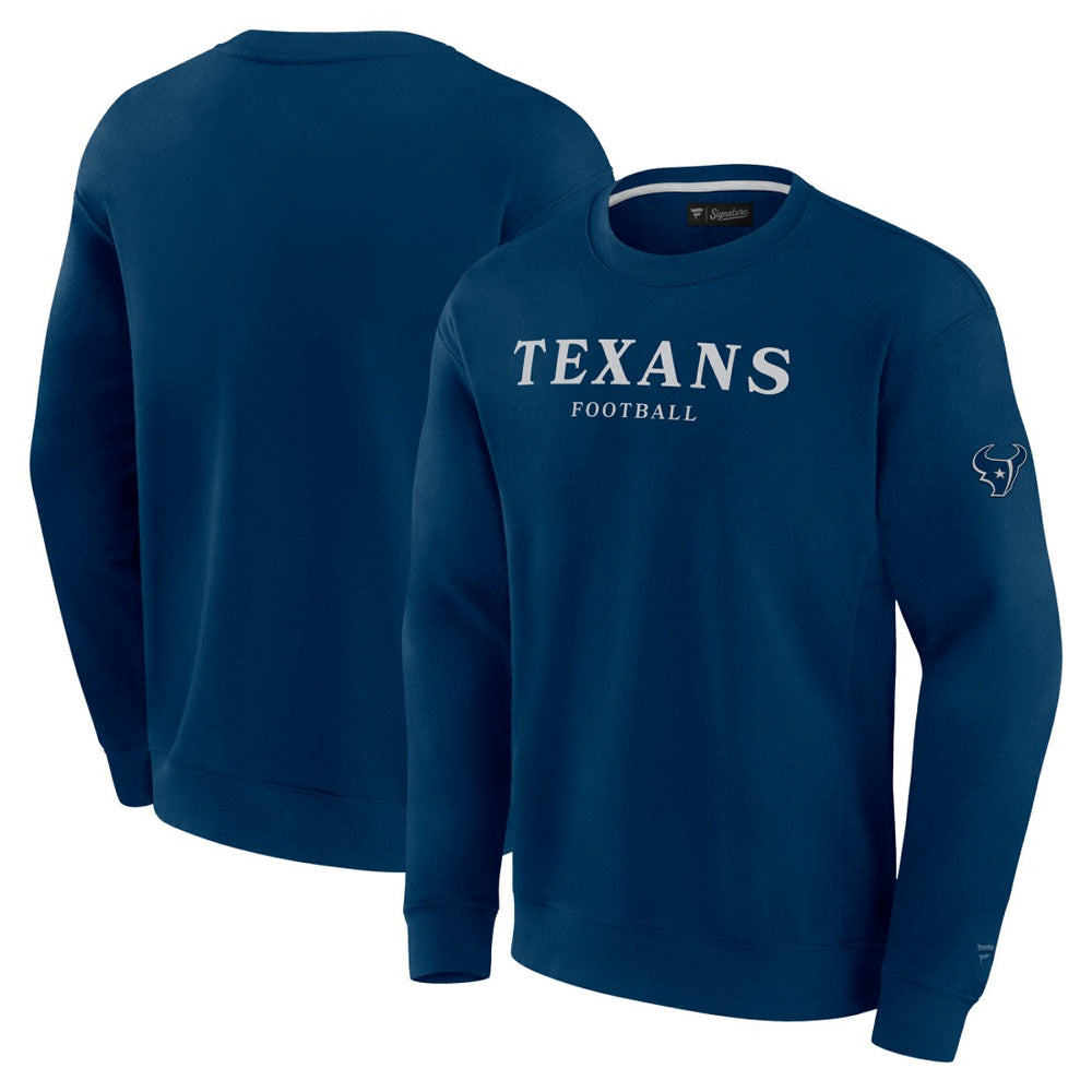 Houston Texans Unisex Elements Unlimited Fleece Pullover Sweatshirt Navy