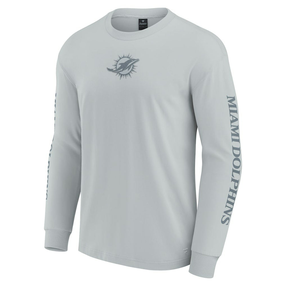 Miami Dolphins Unisex Elements Strive Long Sleeve T-Shirt Gray
