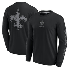 New Orleans Saints Unisex Elements Strive Long Sleeve T-Shirt Black