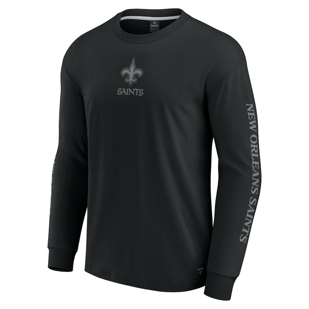 New Orleans Saints Unisex Elements Strive Long Sleeve T-Shirt Black
