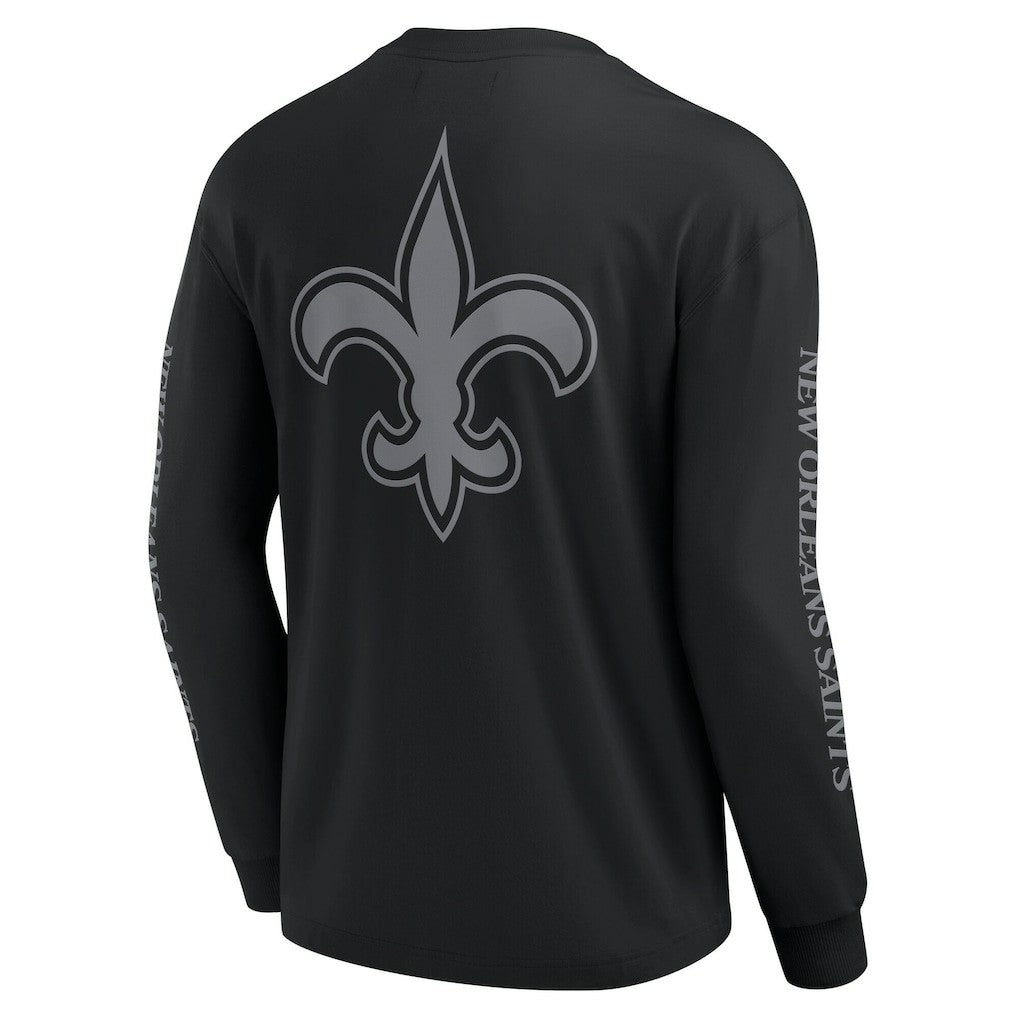 New Orleans Saints Unisex Elements Strive Long Sleeve T-Shirt Black