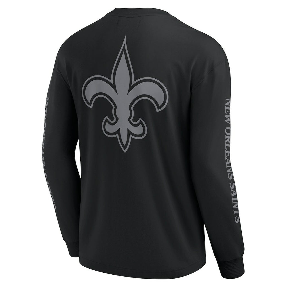 New Orleans Saints Unisex Elements Strive Long Sleeve T-Shirt Black