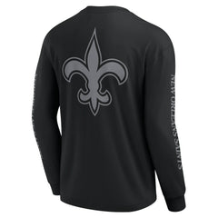 New Orleans Saints Unisex Elements Strive Long Sleeve T-Shirt Black