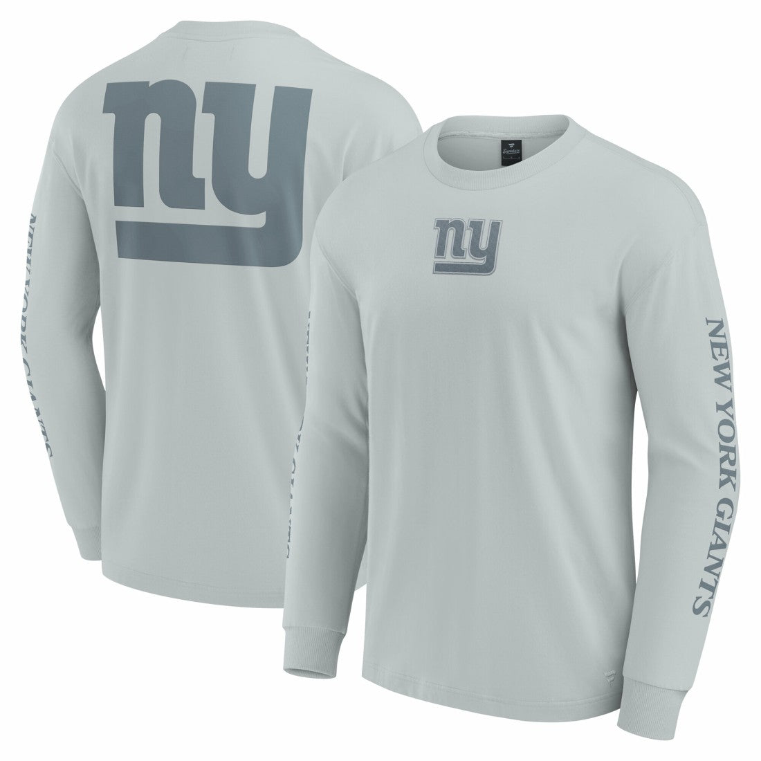New York Giants Unisex Elements Strive Long Sleeve T-Shirt Gray