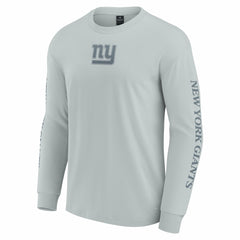 New York Giants Unisex Elements Strive Long Sleeve T-Shirt Gray