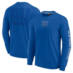 New York Giants Unisex Elements Strive Long Sleeve T-Shirt Royal