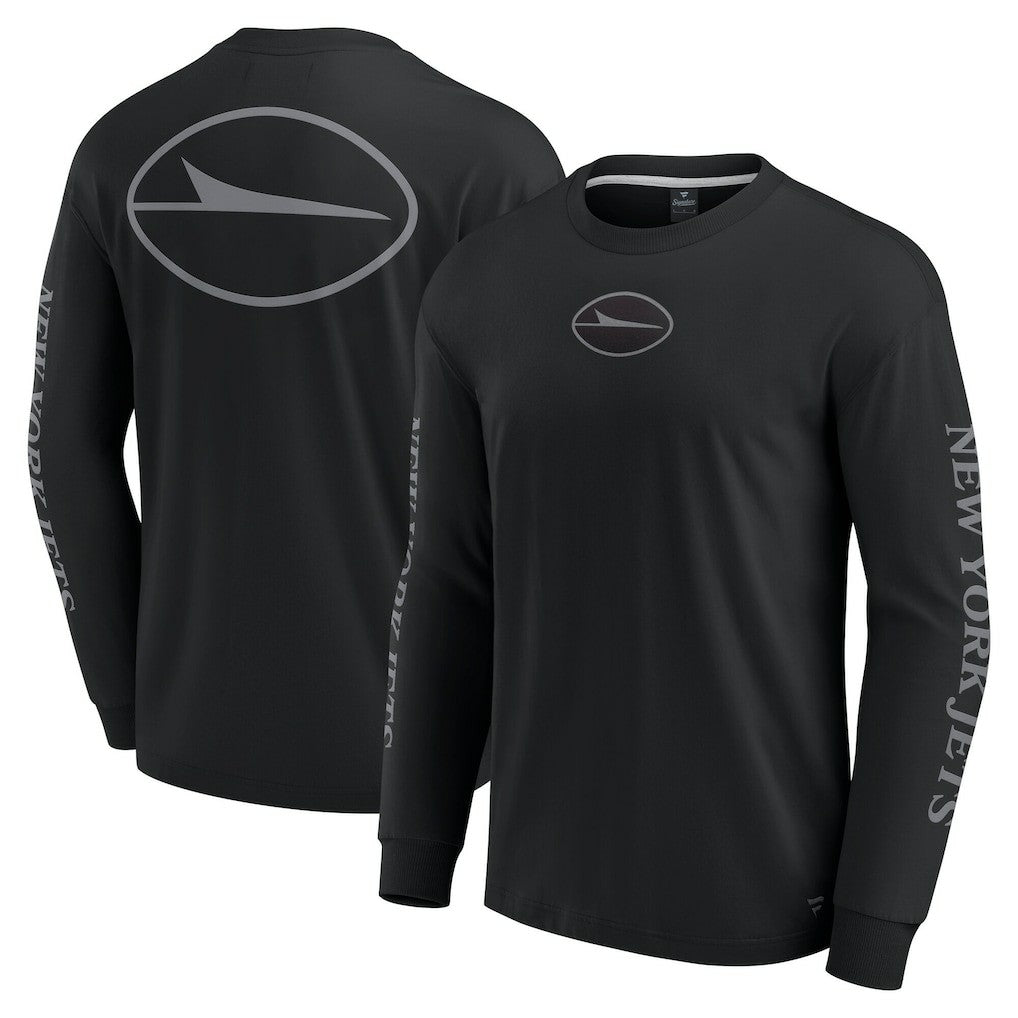 New York Jets Unisex Elements Strive Long Sleeve T-Shirt Black